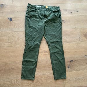 Anthropologie Pilcro & The Letterpress Superscript Green Pants Size 33
